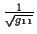 \( \frac{1}{\sqrt{g_{11}}} \)