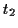 \( t_{2} \)