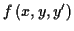 \( f\left( x,y,y'\right) \)