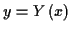 \( y=Y\left( x\right) \)