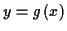 \( y=g\left( x\right) \)