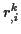 \( r^{k}_{,i} \)