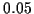\( 0.05 \)