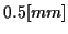 \( 0.5[mm] \)