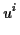 $\displaystyle u^{i}$