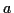 \( a \)