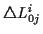 \( \triangle L_{0j}^{i} \)