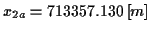 \( x_{2a}=713357.130\left[ m\right] \)