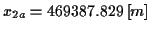 \( x_{2a}=469387.829\left[ m\right] \)