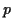 \( p \)