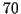 \( 70 \)