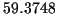 \( 59.3748 \)