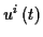 \( u^{i}\left( t\right) \)