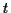 \( t \)