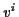 \( v^{i} \)