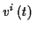 \( v^{i}\left( t\right) \)
