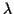 \( \lambda \)